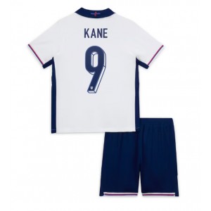 Fotbalové Dres Anglie Harry Kane #9 Dětské Domácí Oblečení ME 2024 Krátký Rukáv (+ trenýrky)